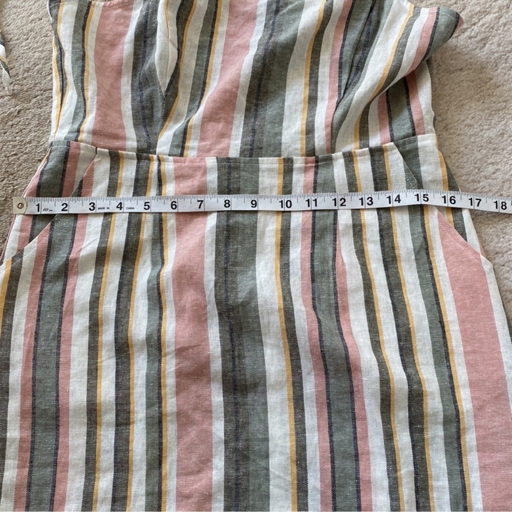 🥭 (4 for $15) Forever21 Striped Woven Dress - Size L - Picture 6 of 9